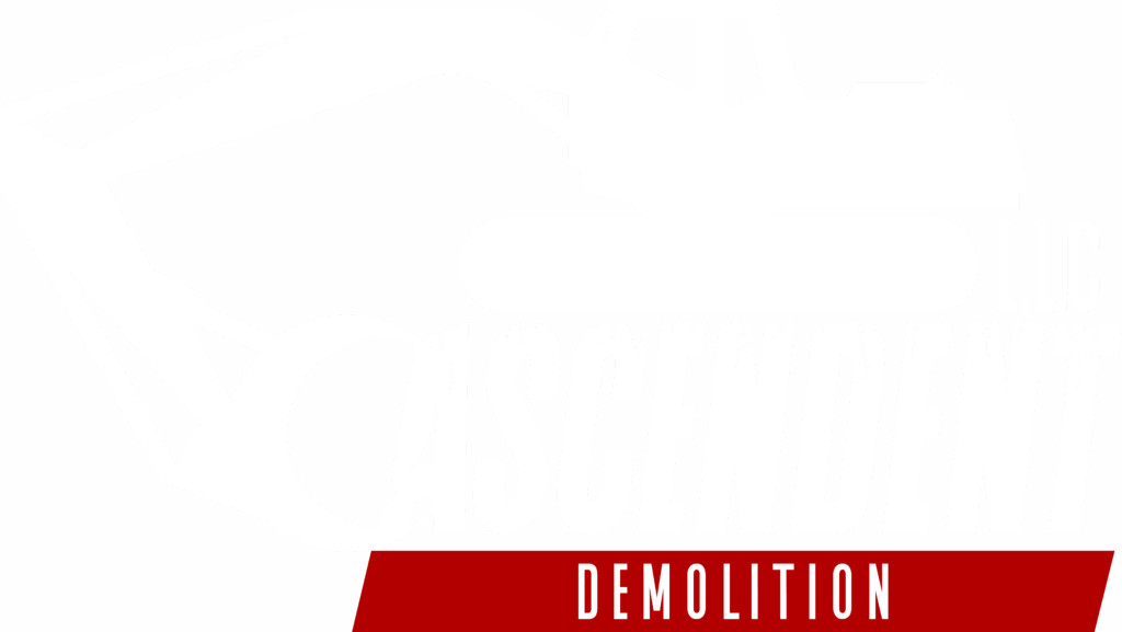 Ascendent Demolition Logo - White & Red