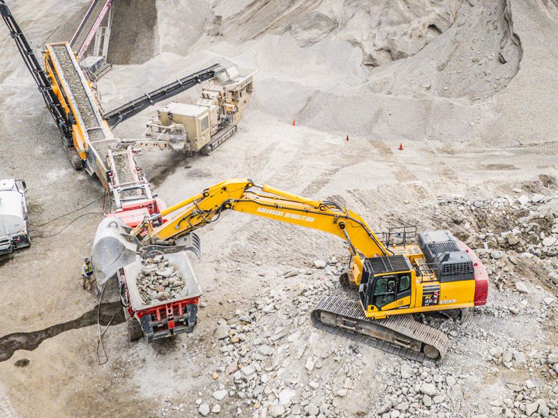 Ascendent Demolition On Site Portable Concrete Crushing | Washington